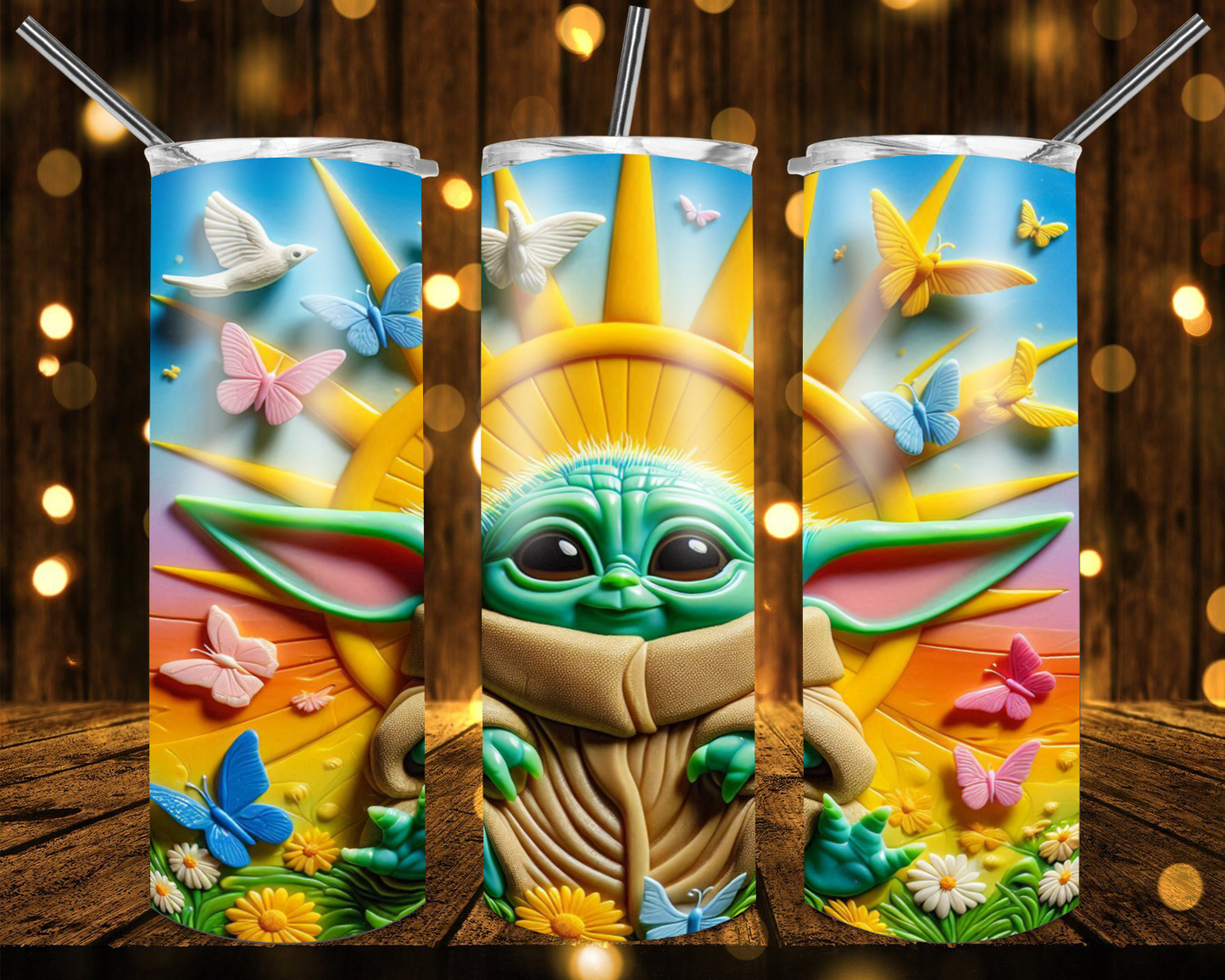 3D CARTOON- 20oz Tumbler Wraps Bundle of 22