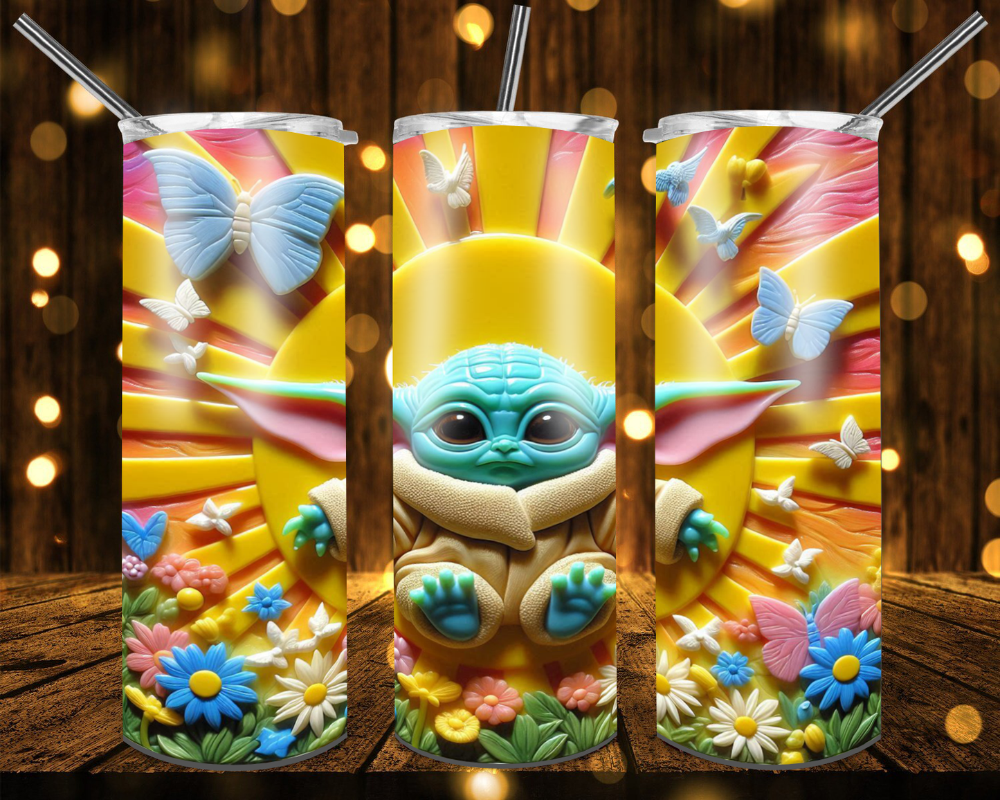 3D CARTOON- 20oz Tumbler Wraps Bundle of 22