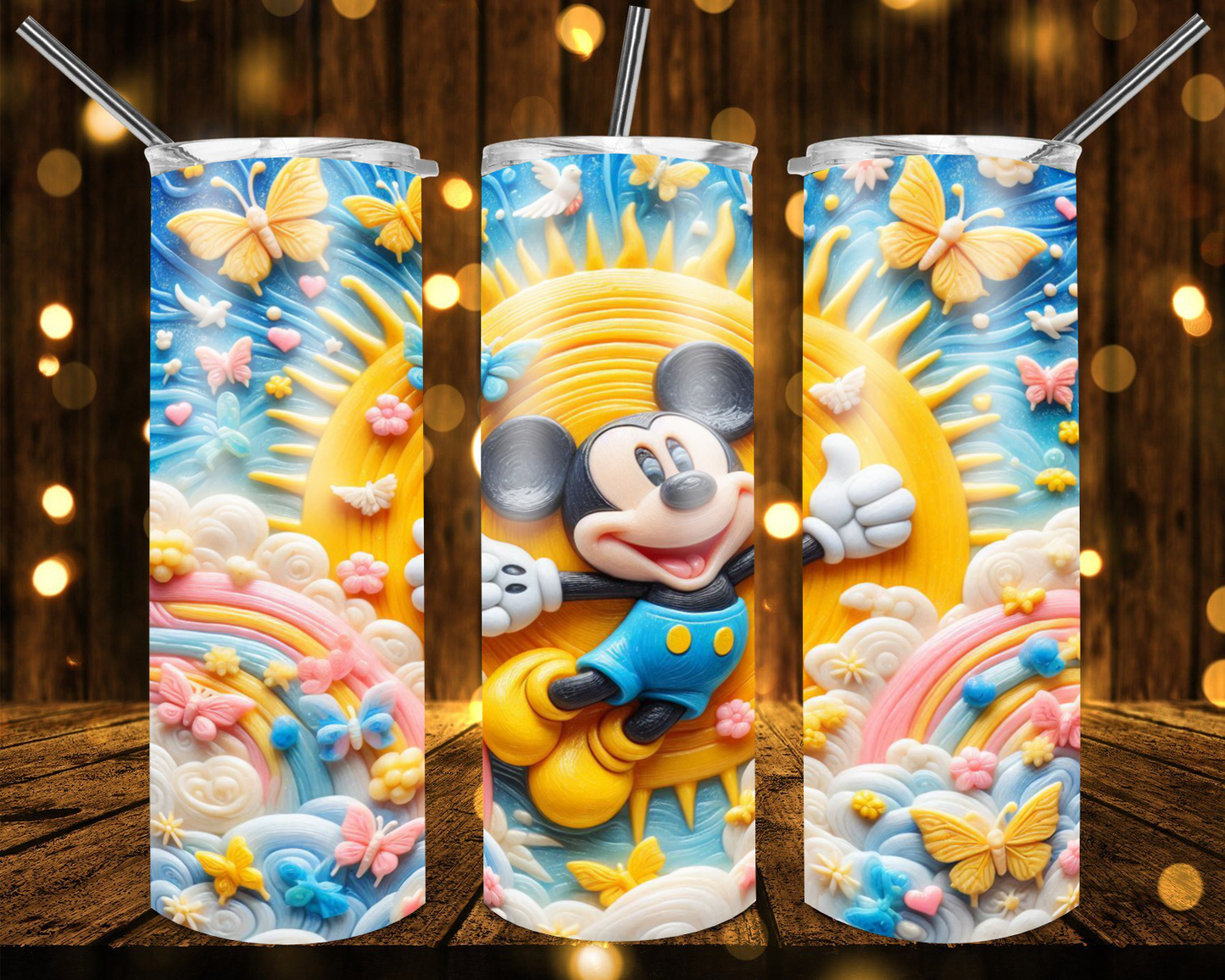 3D CARTOON- 20oz Tumbler Wraps Bundle of 22