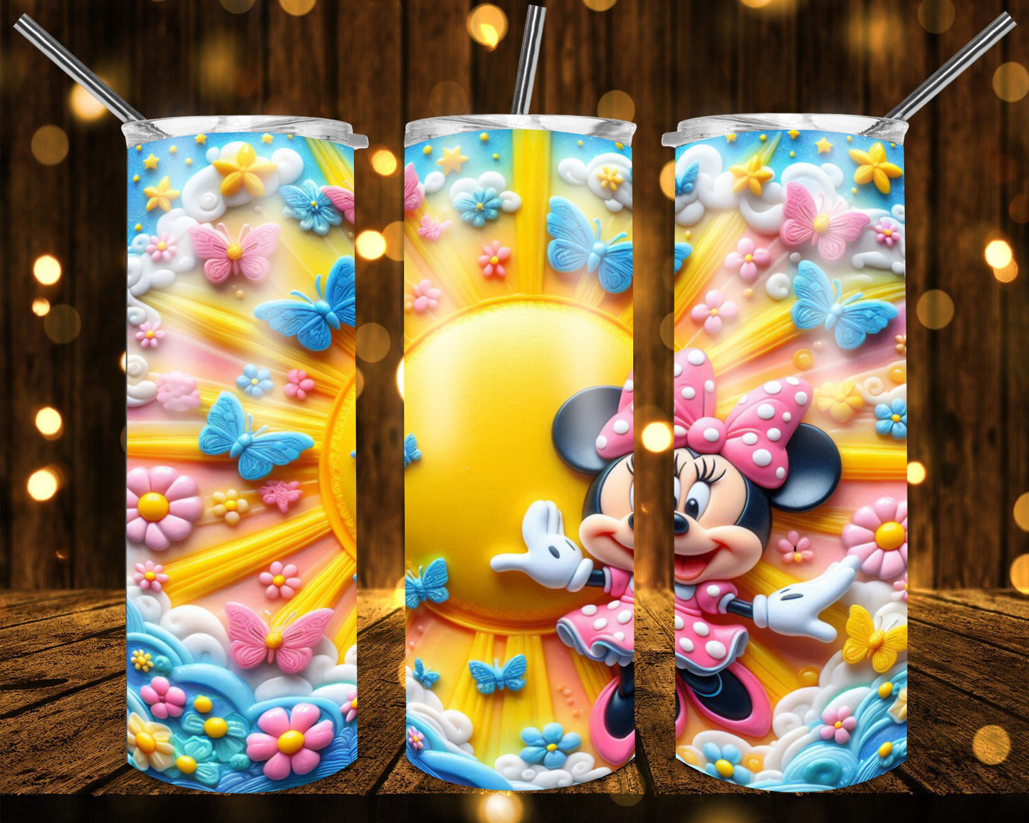 3D CARTOON- 20oz Tumbler Wraps Bundle of 22