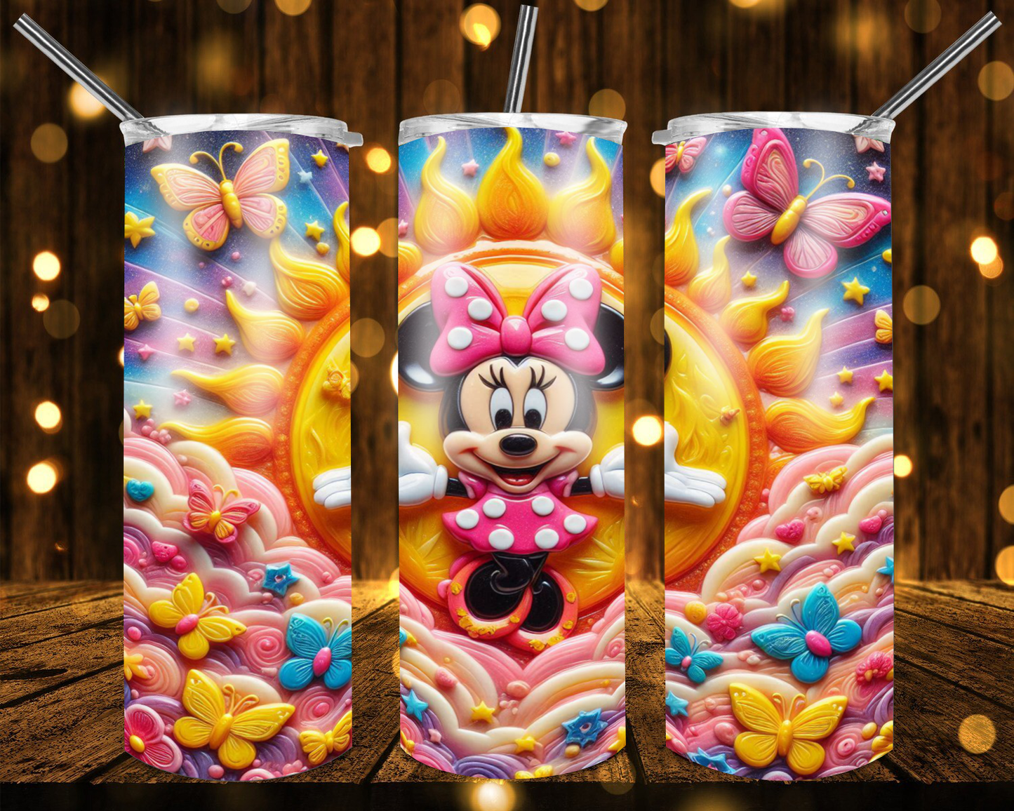 3D CARTOON- 20oz Tumbler Wraps Bundle of 22