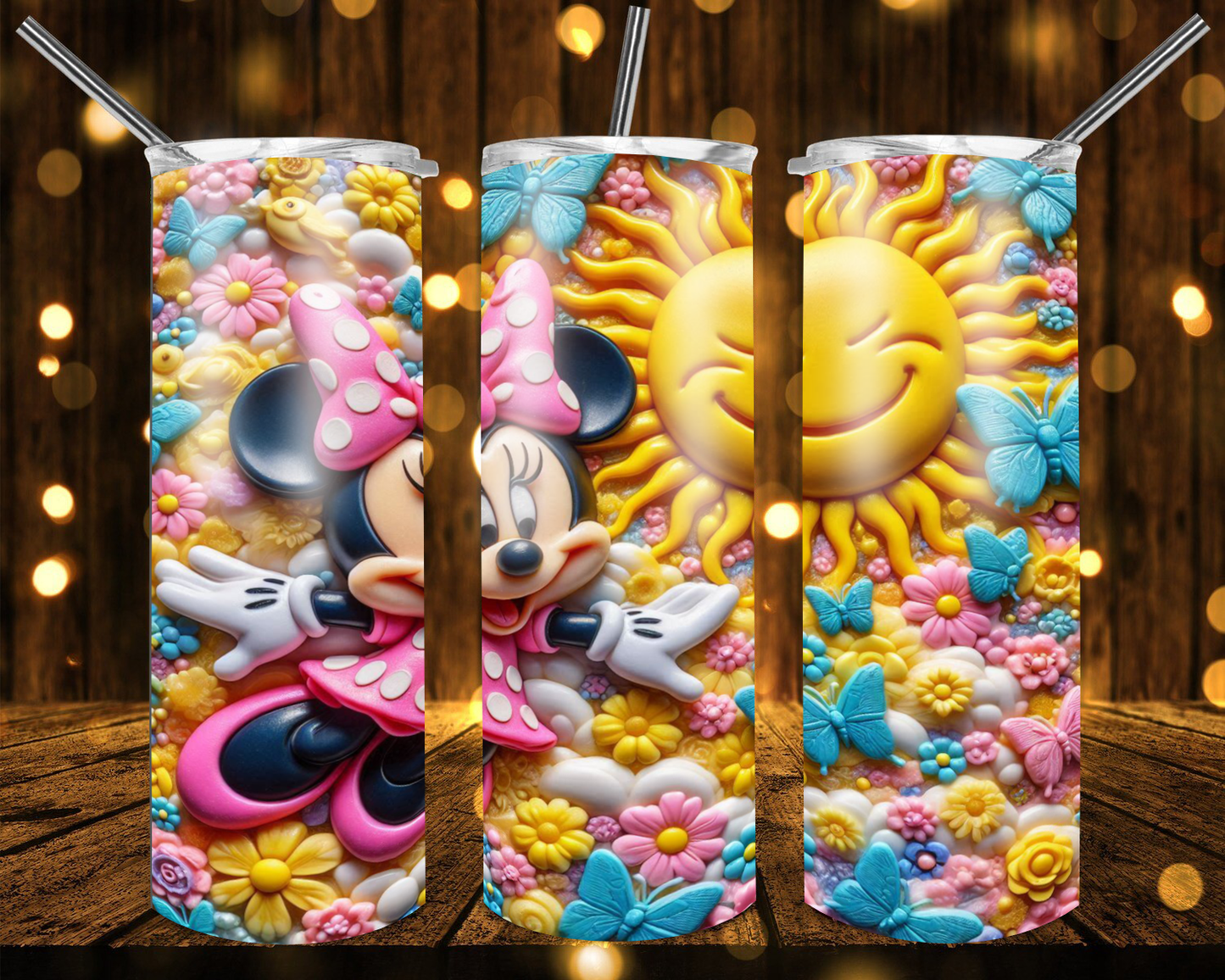 3D CARTOON- 20oz Tumbler Wraps Bundle of 22