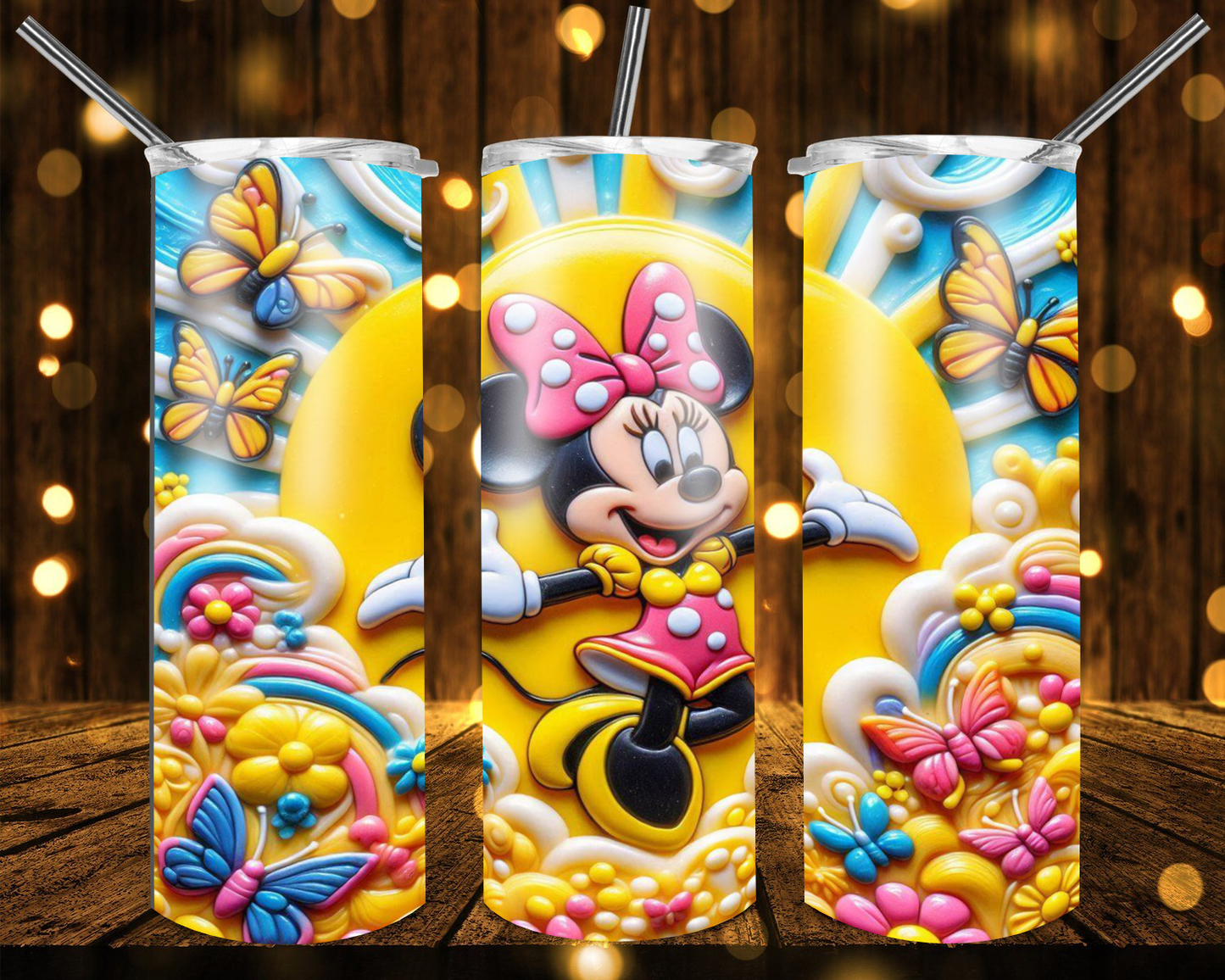 3D CARTOON- 20oz Tumbler Wraps Bundle of 22