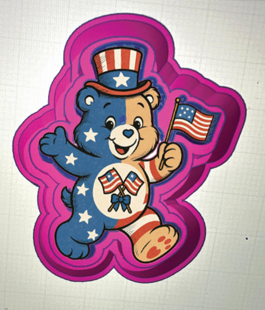 4th of July Bear Freshie STL File